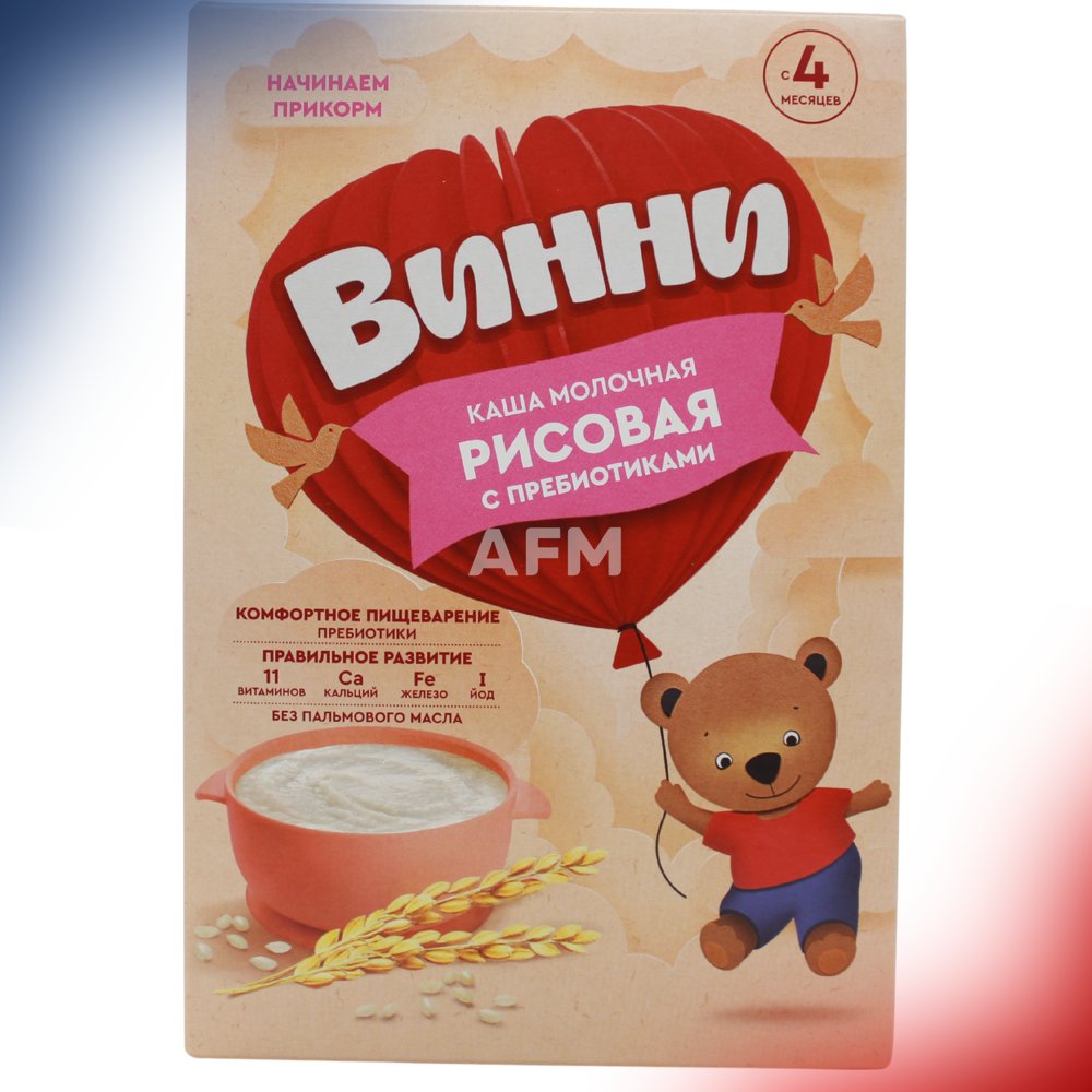 ВИННИ каша мол.рисовая с пребио 4м+ 200г