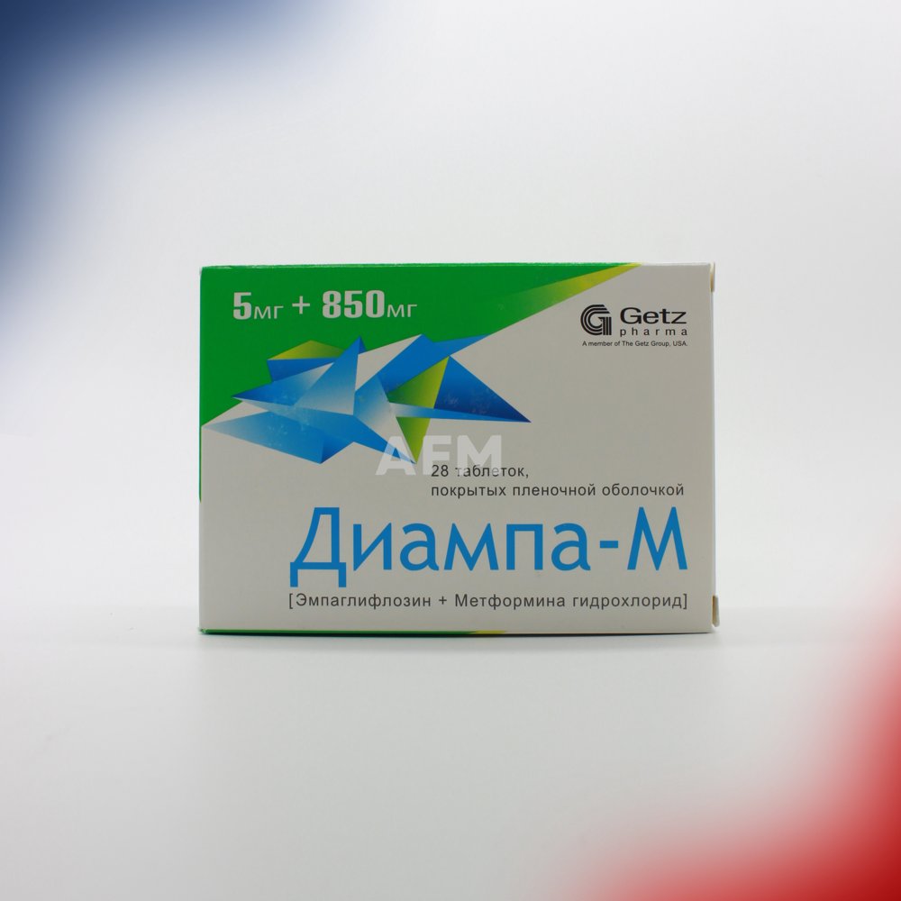 Диампа М таб 5мг+850мг №28