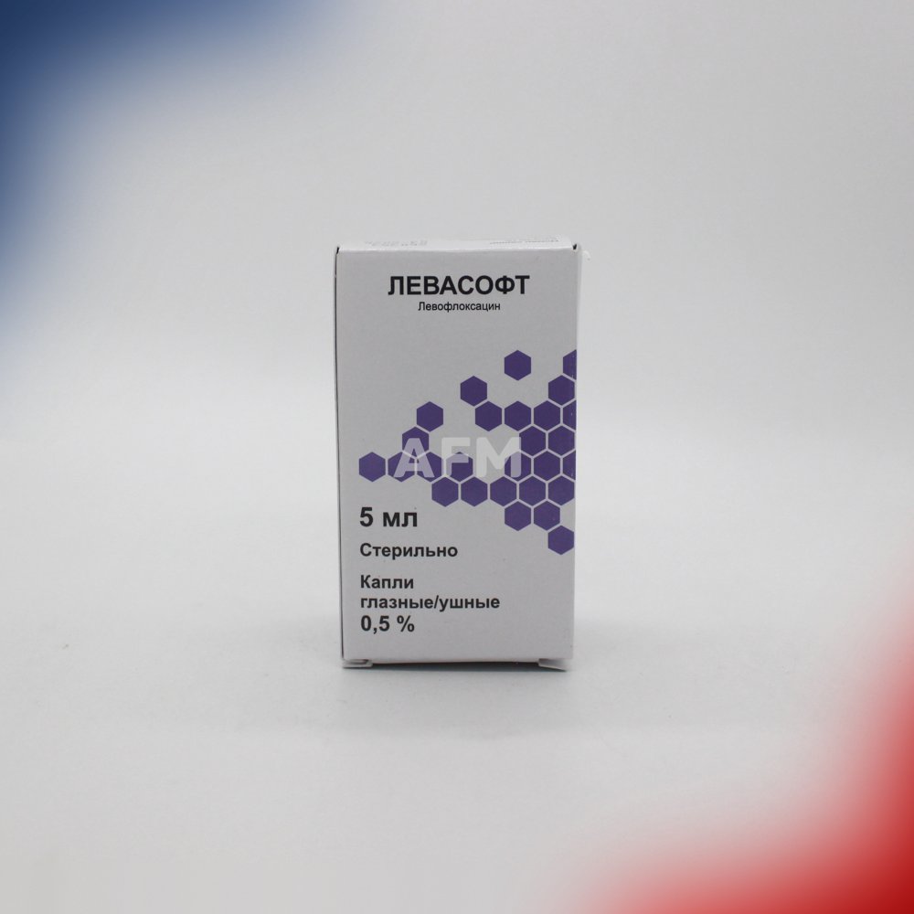 Левасофт кап.гл/уш 0,5% 5мл